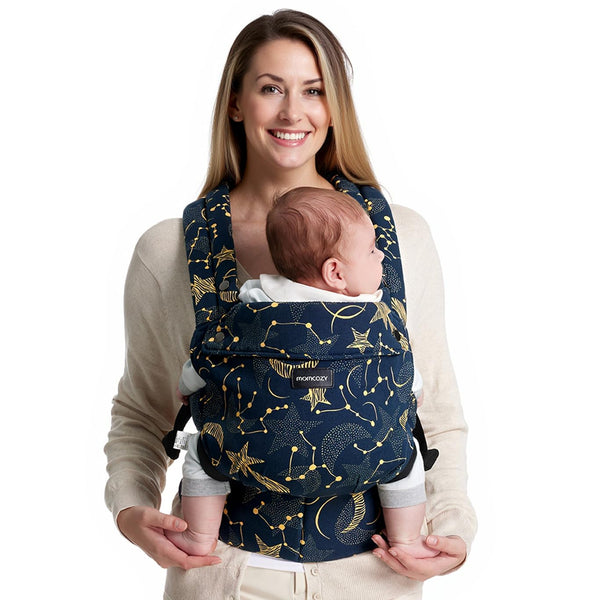 Momcozy Baby Carrier – Ergonomic Lightweight Infant Carrier for Newborn to Toddler (7-44lbs) with Lumbar Support Hands-Free Convenience & Adjustable Fit Khaki