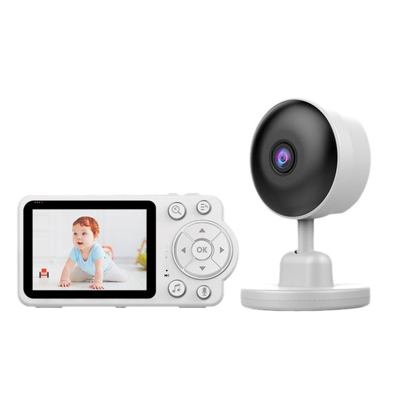 2.8" Baby Monitor with 720P HD Split Screen, Two-Way Audio Cry Detection Zoom Night Vision Lullabies Temperature Detection & Feeding Reminder