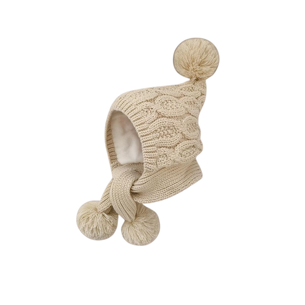 Children's hats for autumn and winter, plush baby earmuffs, winter warm boys and girls wool hats