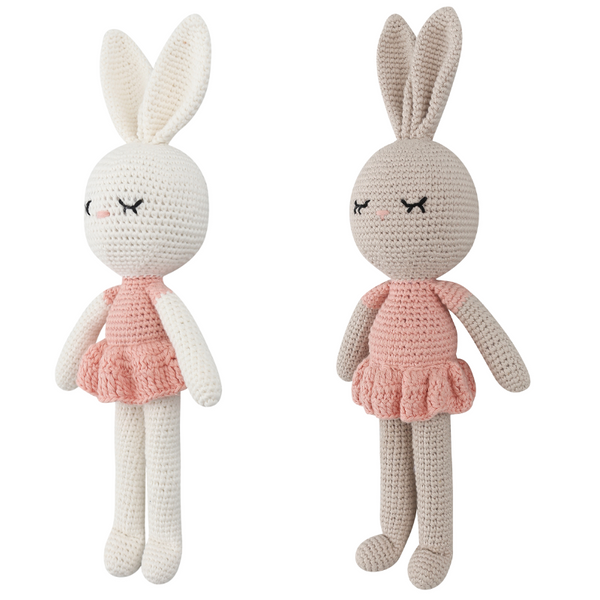 Hand- Crocheted Bunnies  Easter Stuffed Animal Baby koala/bunny rabbit/fox/monkey/ Plush Knitted Doll Baby Sleep Toy Newborn