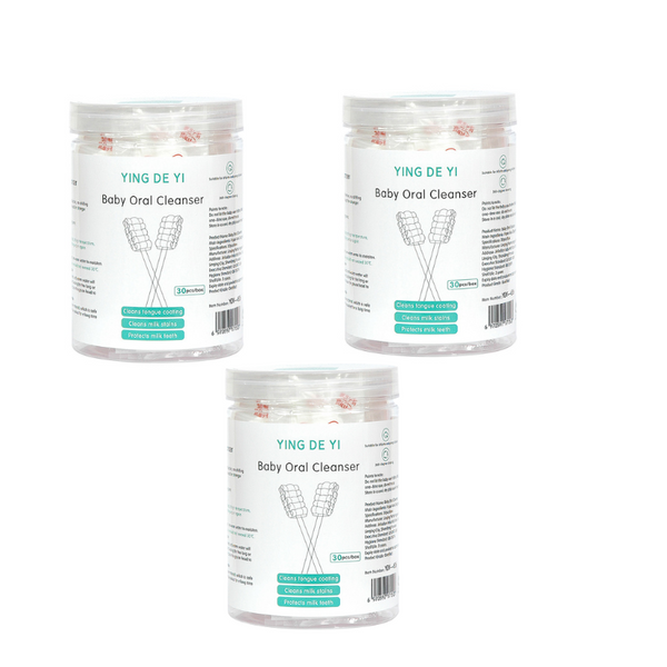 30pc/box Oral Cleaner Baby Tongue Cleaner Disposable Gauze Toothbrush Paper Rod Infant New Cleaning Brush Stick 3pcs