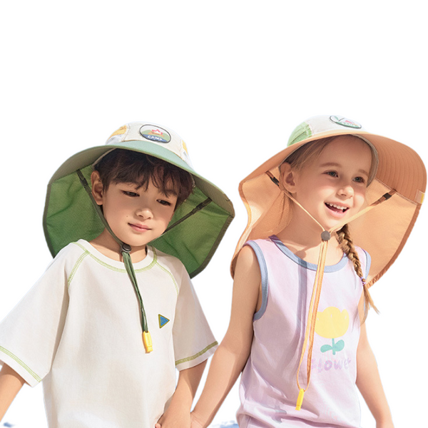 Sun hat original yarn children's sun hat UFP50+ anti-ultraviolet boys and girls fisherman hat