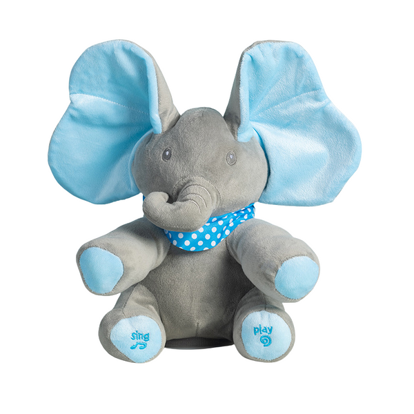 Hide and seek elephant cute mammoth elephant doll can sing and cover eyes Dumbo baby soothing toy