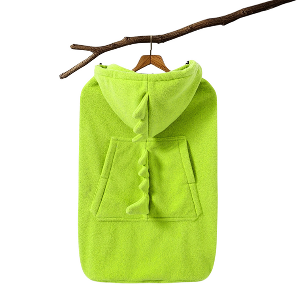 Dinosaur Baby Waist Cape – Green & Khaki Windproof Poncho for Strollers/Carriers (2 Colors)