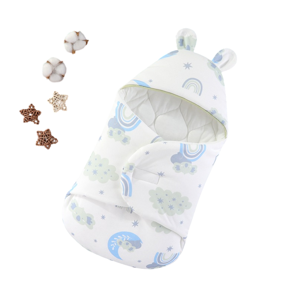 Cozy Cotton-Blend Baby Swaddle