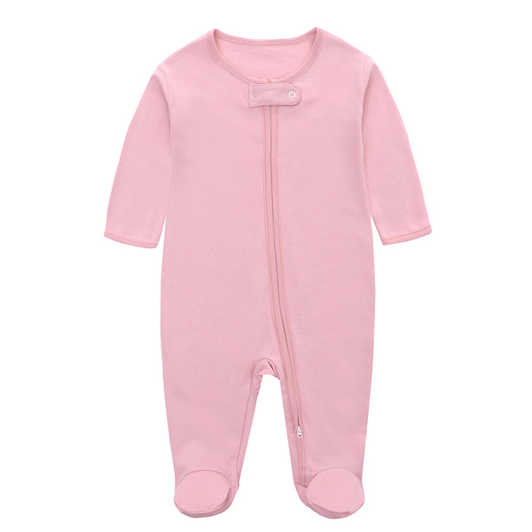 Babys' Pajamas, Zip-Front Non-Slip Footed Sleeper, Organic Cotton